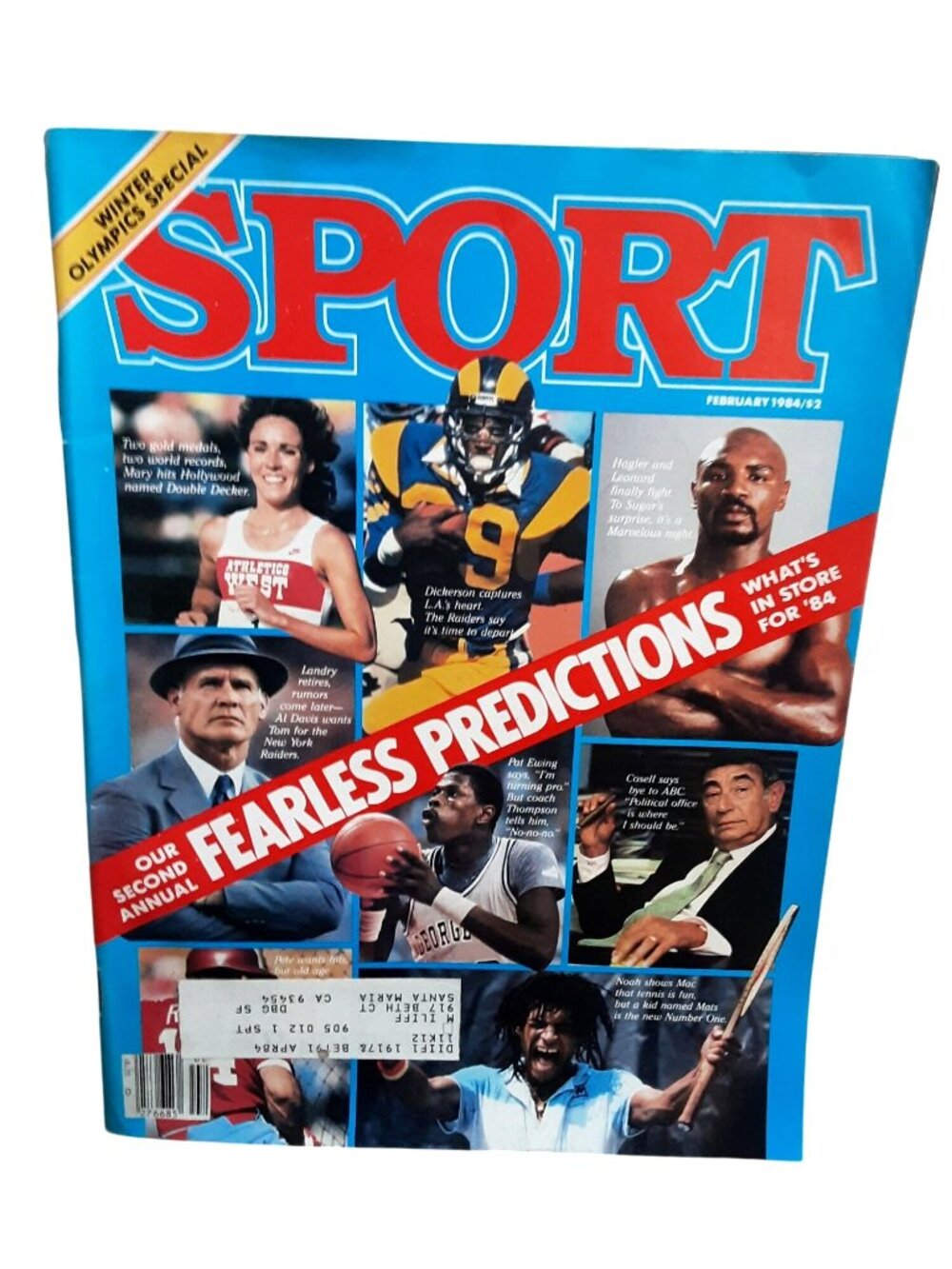 SPORT Magazine February 1984 Fearless Predictions Mats Wilander Pat Ewing